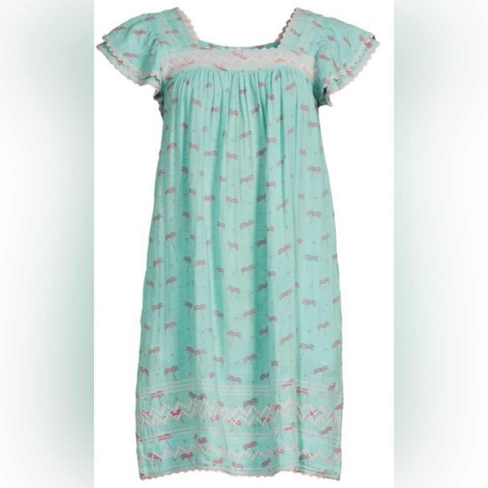 Blue Maxi NWT Mer St Barth Mer-Sanspa Dress with Ruffled Sleeves